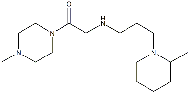 1-(4-methylpiperazin-1-yl)-2-{[3-(2-methylpiperidin-1-yl)propyl]amino}ethan-1-one 结构式