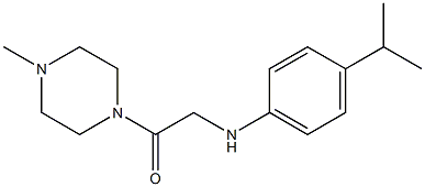 1-(4-methylpiperazin-1-yl)-2-{[4-(propan-2-yl)phenyl]amino}ethan-1-one 结构式