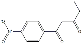 1-(4-nitrophenyl)pentane-1,3-dione 结构式