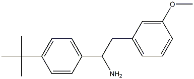 1-(4-tert-butylphenyl)-2-(3-methoxyphenyl)ethan-1-amine 结构式