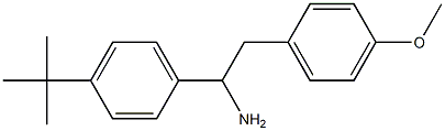 1-(4-tert-butylphenyl)-2-(4-methoxyphenyl)ethan-1-amine 结构式