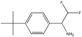 1-(4-tert-butylphenyl)-2,2-difluoroethan-1-amine 结构式