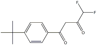1-(4-tert-butylphenyl)-4,4-difluorobutane-1,3-dione 结构式