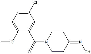 1-(5-chloro-2-methoxybenzoyl)piperidin-4-one oxime 结构式