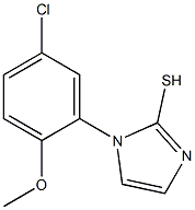 1-(5-chloro-2-methoxyphenyl)-1H-imidazole-2-thiol 结构式