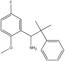 1-(5-fluoro-2-methoxyphenyl)-2-methyl-2-phenylpropan-1-amine 结构式
