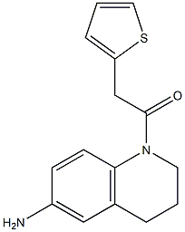 1-(6-amino-1,2,3,4-tetrahydroquinolin-1-yl)-2-(thiophen-2-yl)ethan-1-one 结构式