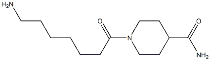 1-(7-aminoheptanoyl)piperidine-4-carboxamide 结构式
