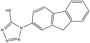 1-(9H-fluoren-2-yl)-1H-1,2,3,4-tetrazole-5-thiol 结构式