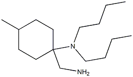 1-(aminomethyl)-N,N-dibutyl-4-methylcyclohexan-1-amine 结构式