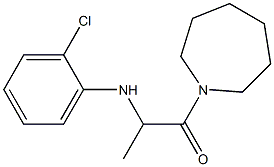 1-(azepan-1-yl)-2-[(2-chlorophenyl)amino]propan-1-one 结构式