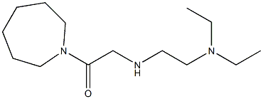 1-(azepan-1-yl)-2-{[2-(diethylamino)ethyl]amino}ethan-1-one 结构式