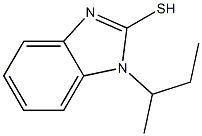 1-(butan-2-yl)-1H-1,3-benzodiazole-2-thiol 结构式