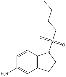 1-(butane-1-sulfonyl)-2,3-dihydro-1H-indol-5-amine 结构式