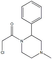 1-(chloroacetyl)-4-methyl-2-phenylpiperazine 结构式