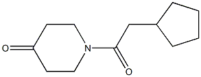 1-(cyclopentylacetyl)piperidin-4-one 结构式