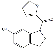 1-(furan-2-ylcarbonyl)-2,3-dihydro-1H-indol-6-amine 结构式