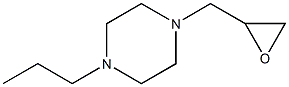 1-(oxiran-2-ylmethyl)-4-propylpiperazine 结构式