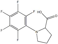1-(pentafluorophenyl)pyrrolidine-2-carboxylic acid 结构式