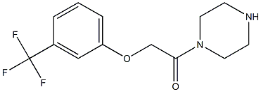 1-(piperazin-1-yl)-2-[3-(trifluoromethyl)phenoxy]ethan-1-one 结构式