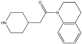 1-(piperidin-4-ylacetyl)-1,2,3,4-tetrahydroquinoline 结构式