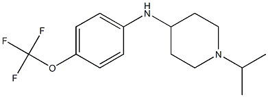 1-(propan-2-yl)-N-[4-(trifluoromethoxy)phenyl]piperidin-4-amine 结构式