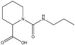 1-(propylcarbamoyl)piperidine-2-carboxylic acid 结构式