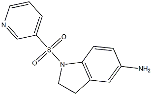 1-(pyridine-3-sulfonyl)-2,3-dihydro-1H-indol-5-amine 结构式