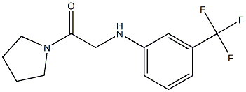 1-(pyrrolidin-1-yl)-2-{[3-(trifluoromethyl)phenyl]amino}ethan-1-one 结构式