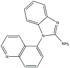 1-(quinolin-5-yl)-1H-1,3-benzodiazol-2-amine 结构式