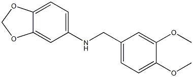 1,3-benzodioxol-5-yl(3,4-dimethoxyphenyl)methylamine 结构式