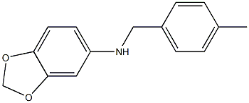 1,3-benzodioxol-5-yl(4-methylphenyl)methylamine 结构式