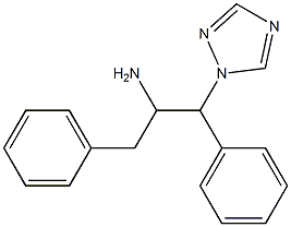 1,3-diphenyl-1-(1H-1,2,4-triazol-1-yl)propan-2-amine 结构式