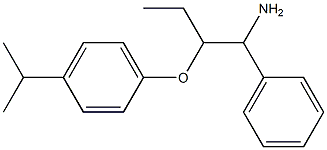 1-[(1-amino-1-phenylbutan-2-yl)oxy]-4-(propan-2-yl)benzene 结构式