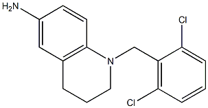 1-[(2,6-dichlorophenyl)methyl]-1,2,3,4-tetrahydroquinolin-6-amine 结构式