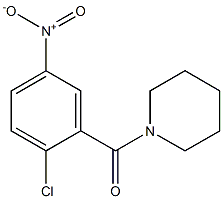 1-[(2-chloro-5-nitrophenyl)carbonyl]piperidine 结构式