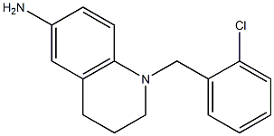 1-[(2-chlorophenyl)methyl]-1,2,3,4-tetrahydroquinolin-6-amine 结构式