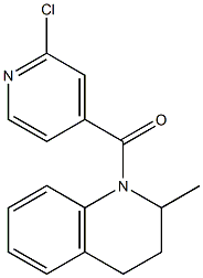 1-[(2-chloropyridin-4-yl)carbonyl]-2-methyl-1,2,3,4-tetrahydroquinoline 结构式