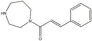 1-[(2E)-3-phenylprop-2-enoyl]-1,4-diazepane 结构式