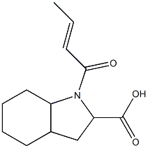 1-[(2E)-but-2-enoyl]octahydro-1H-indole-2-carboxylic acid 结构式