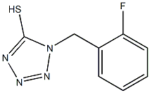 1-[(2-fluorophenyl)methyl]-1H-1,2,3,4-tetrazole-5-thiol 结构式