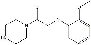 1-[(2-methoxyphenoxy)acetyl]piperazine 结构式