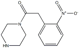 1-[(2-nitrophenyl)acetyl]piperazine 结构式