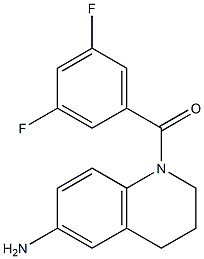 1-[(3,5-difluorophenyl)carbonyl]-1,2,3,4-tetrahydroquinolin-6-amine 结构式