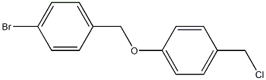 1-[(4-bromophenyl)methoxy]-4-(chloromethyl)benzene 结构式