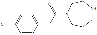 1-[(4-chlorophenyl)acetyl]-1,4-diazepane 结构式