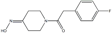 1-[(4-fluorophenyl)acetyl]piperidin-4-one oxime 结构式