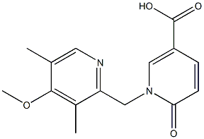 1-[(4-methoxy-3,5-dimethylpyridin-2-yl)methyl]-6-oxo-1,6-dihydropyridine-3-carboxylic acid 结构式