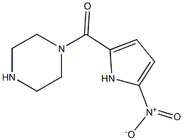 1-[(5-nitro-1H-pyrrol-2-yl)carbonyl]piperazine 结构式