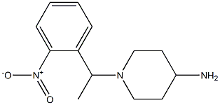 1-[1-(2-nitrophenyl)ethyl]piperidin-4-amine 结构式